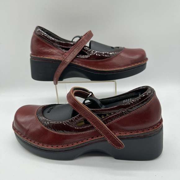 Naot Shoes - NAOT Kirei Mary Jane Burgundy Shoes Leather Comfort Israel Women’s EU 37 US 6